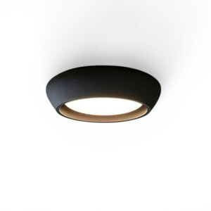 Plafondlamp Fjord Gips Zwart Ø 28cm Fitting GX53
