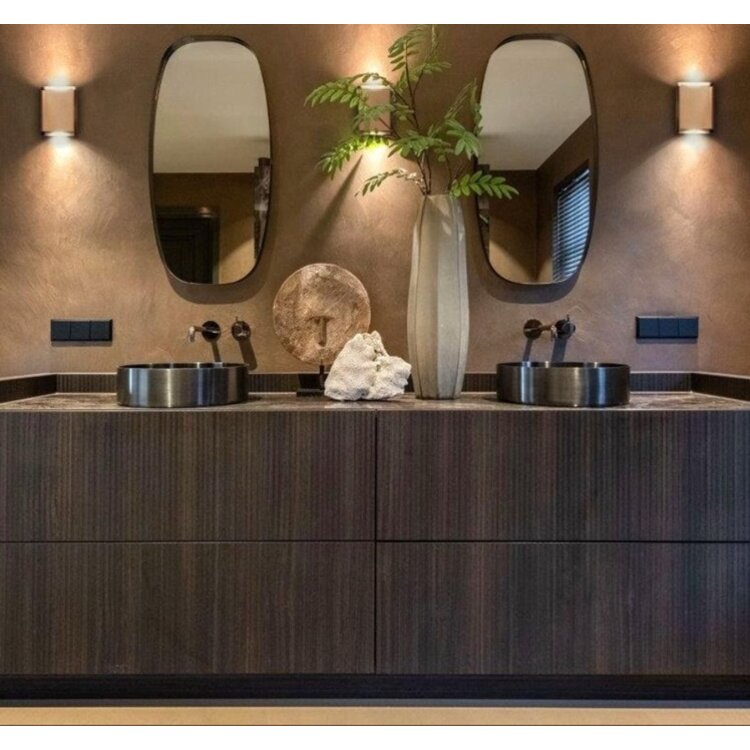 Artdelight Wandlamp Diaz-L Brons Koper Dim to Warm Led 2 x 6Watt