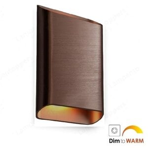 Wandlamp Diaz-L Brons Koper Dim to Warm Led 2 x 6Watt