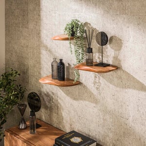 Wandplanken Organic Acacia Hout  3 Stuks