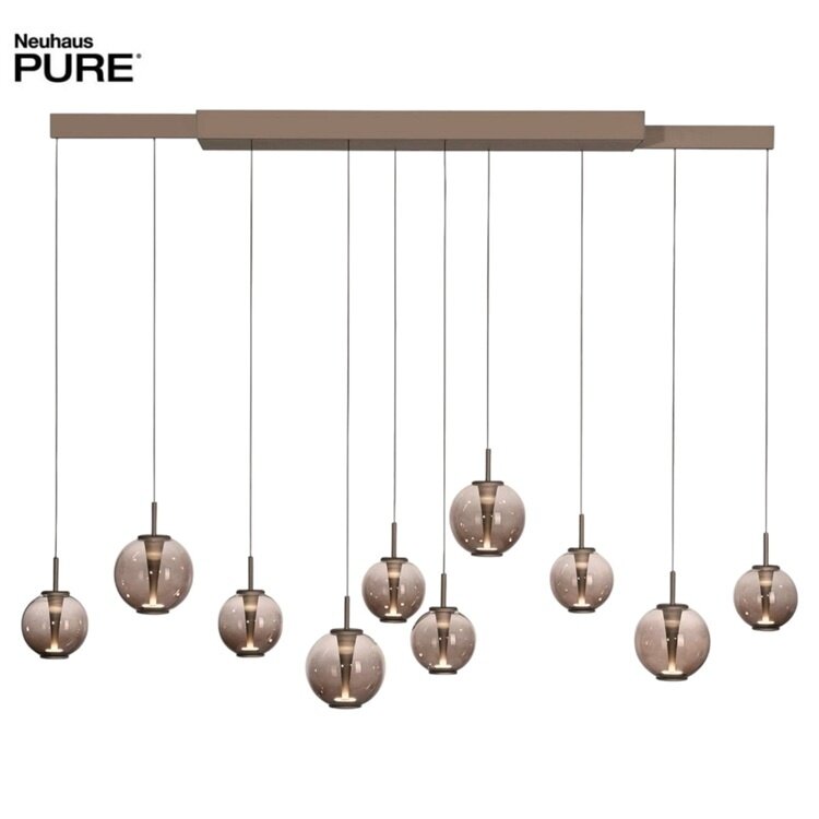 Neuhaus PURE Hanglamp E-Infinity Bronce E-Slide 100-198cm 10 Lichts