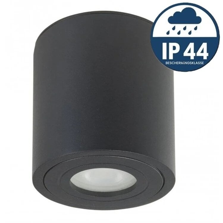 Highlight Spot Rebel GU10 Zwart Ø 9cm Rond IP44