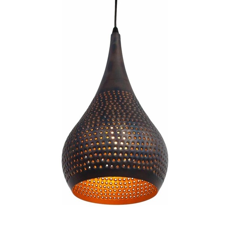 Freelight Hanglamp Bruciato Black Brown Ø 23cm 1 Lichts