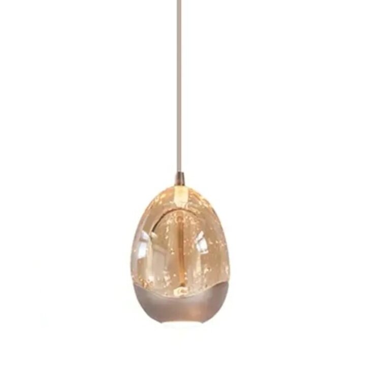 Highlight Hanglamp Champagne Egg 8 Lichts Balk