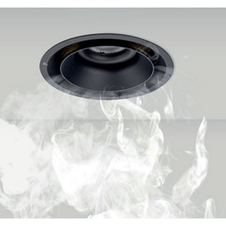 Ventilatie Inbouwspot Nela Zwart 8 Watt  IP54