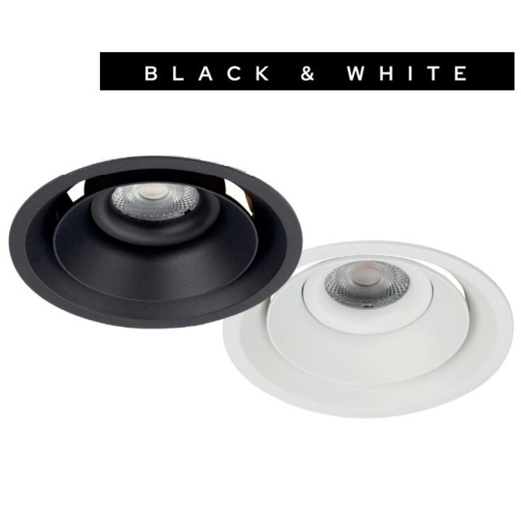 Ventilatie Inbouwspot Nela Zwart 7.5 Watt  IP54 incl. Driver