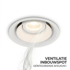 Ventilatie Inbouwspot Nela Wit 7.5 Watt