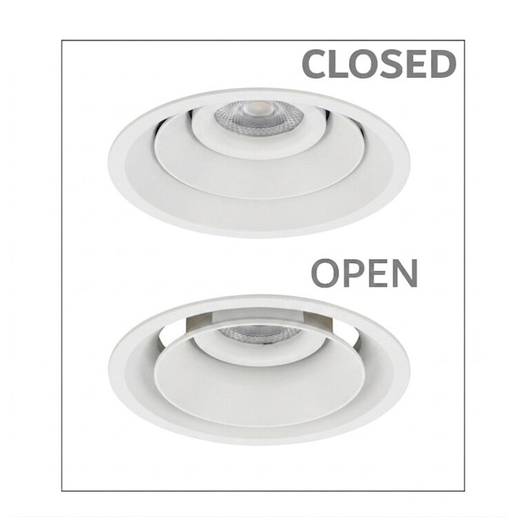 Ventilatie Inbouwspot Nela Wit 7.5 Watt  IP54 incl. Driver