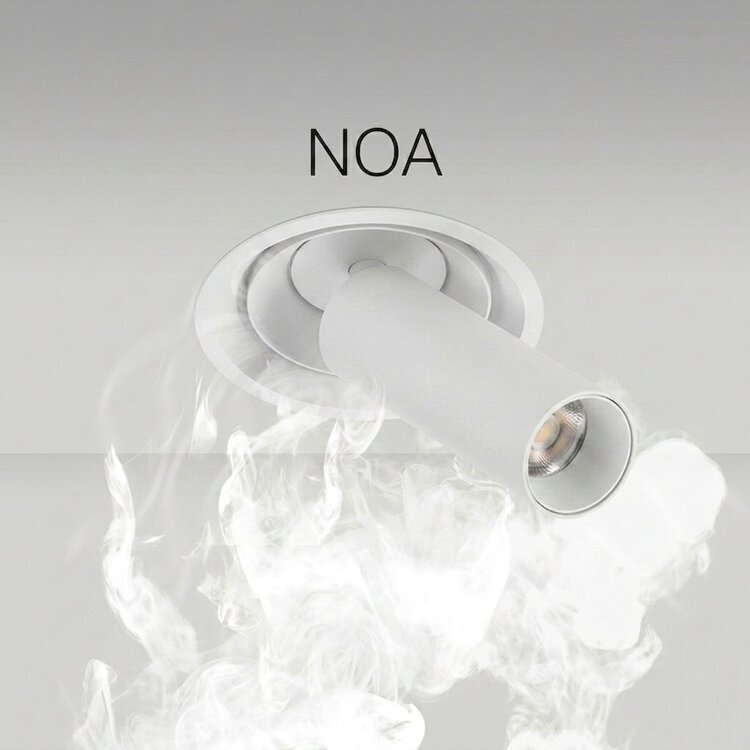 Ventilatie Inbouwspot Koker Noa Wit 7.5 Watt  IP20 incl. Driver