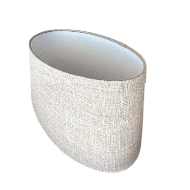 Lampenkap Ovaal Vlaslinnen 30cm