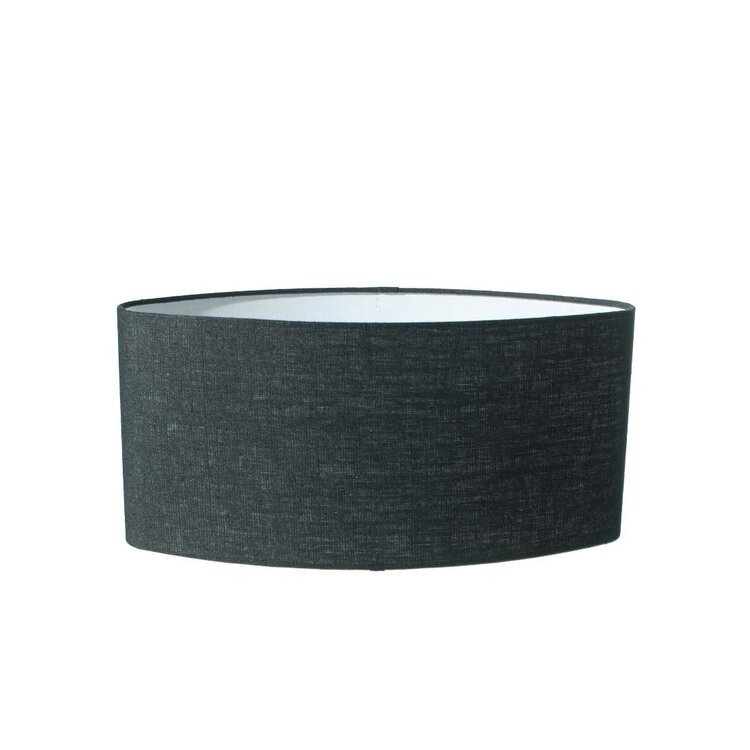 Lampenkap Ovaal Linnen  Zwart 30cm