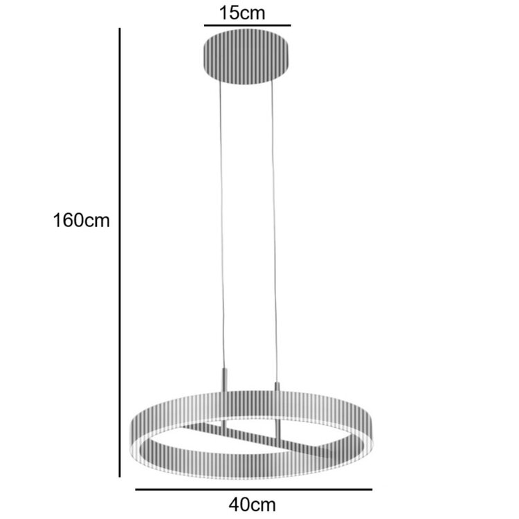 Freelight Hanglamp Livello Brons-Goud Led 32 Watt Ø 40cm
