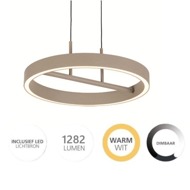 Freelight Hanglamp Livello Crème Led 32 Watt Ø 40cm