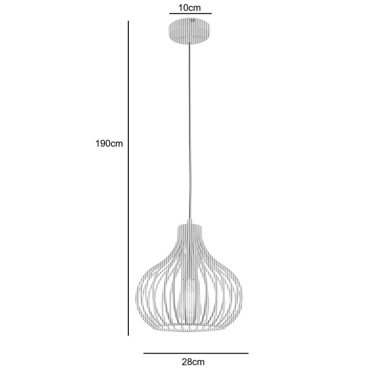 Freelight Hanglamp Aglio Brons-Goud Metaal Ø 28cm