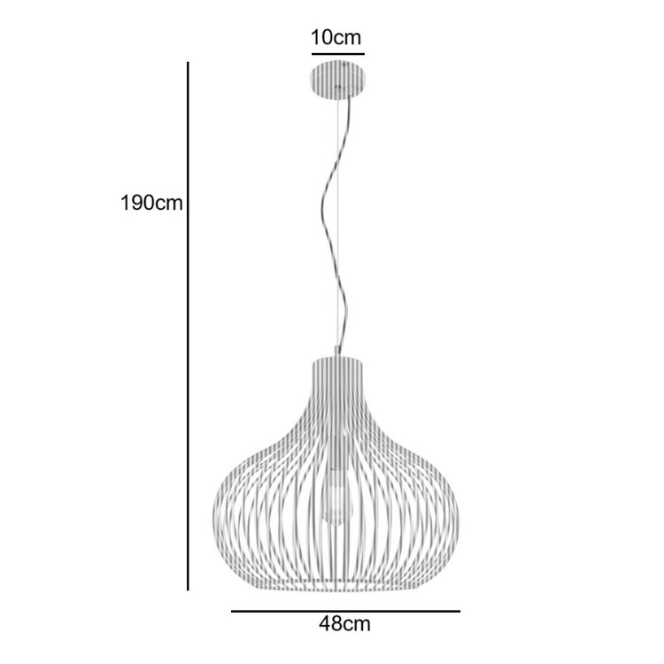 Freelight Hanglamp Aglio Brons-Goud Metaal Ø 48cm