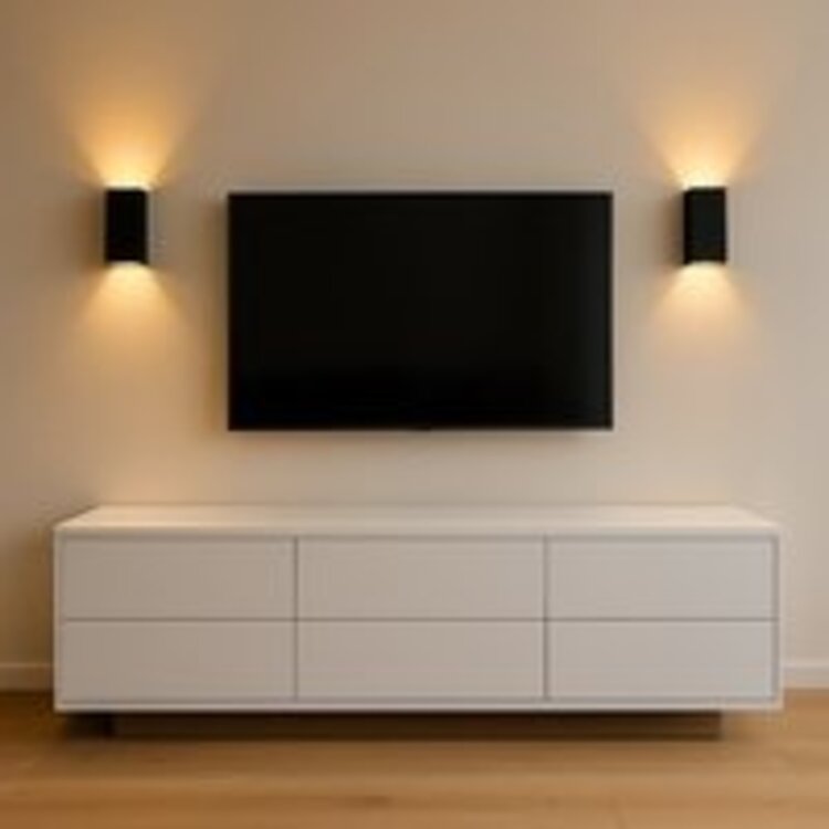 Highlight Wandlamp Eros Zwart - Goud Up & Down 18cm 2 x GU-10