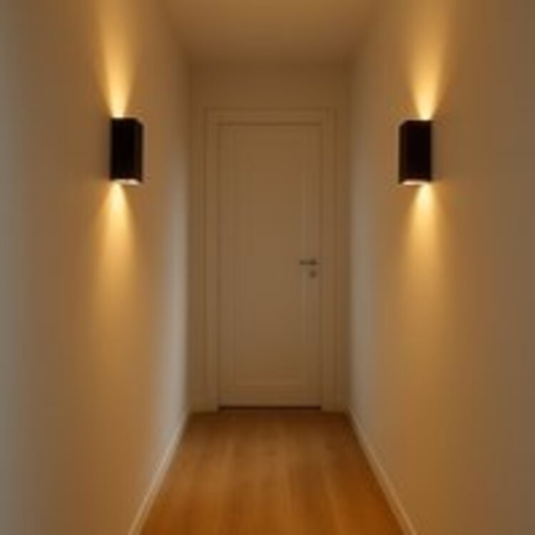 Highlight Wandlamp Eros Zwart - Goud Up & Down 18cm 2 x GU-10