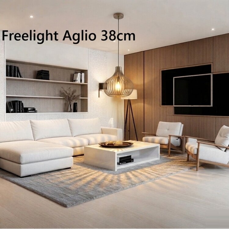 Freelight Hanglamp Aglio Brons-Goud Metaal Ø 38cm