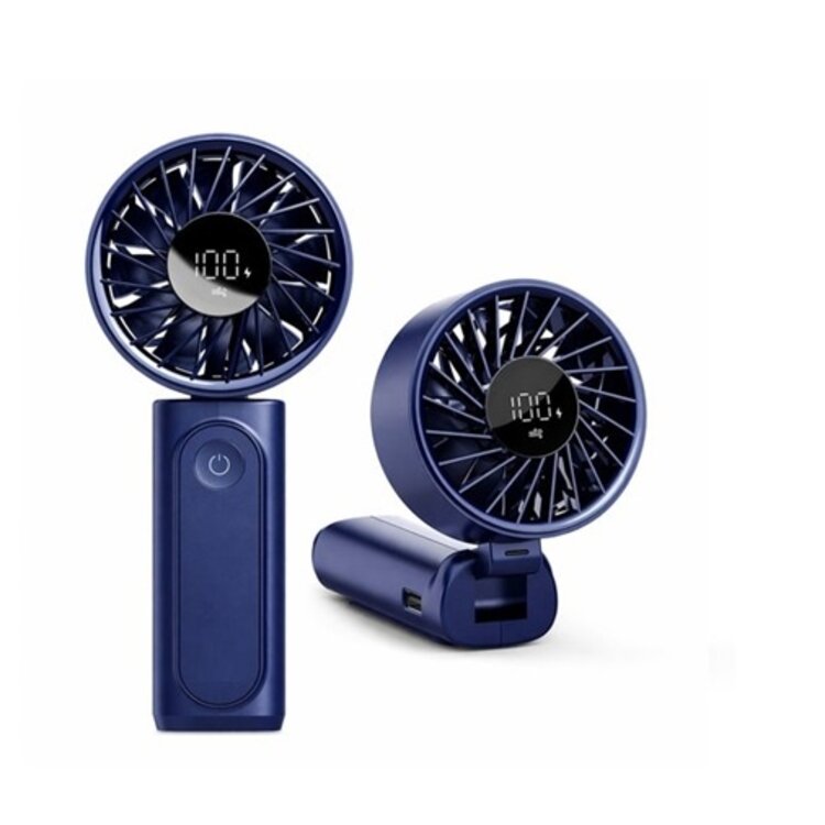 Handventilator - Draagbare Ventilator - Mini Fan Oplaadbaar - Kleine Portable Ventilator met USB - Draadloze Tafelventilator