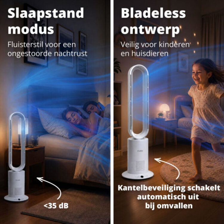 Flinq Smart Ventilator Climate Tower Wit 2 in 1