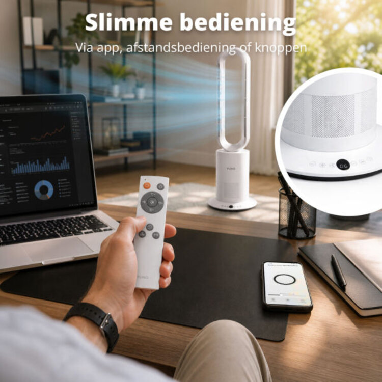 Flinq Smart Ventilator Climate Tower Wit 2 in 1
