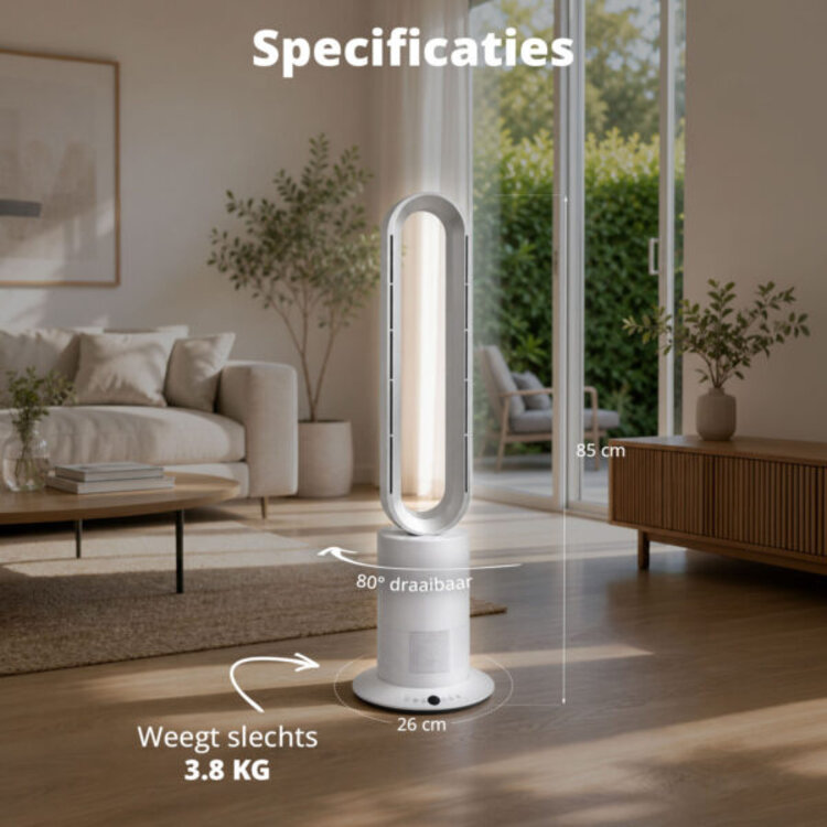 Flinq Smart Ventilator Climate Tower Wit 2 in 1
