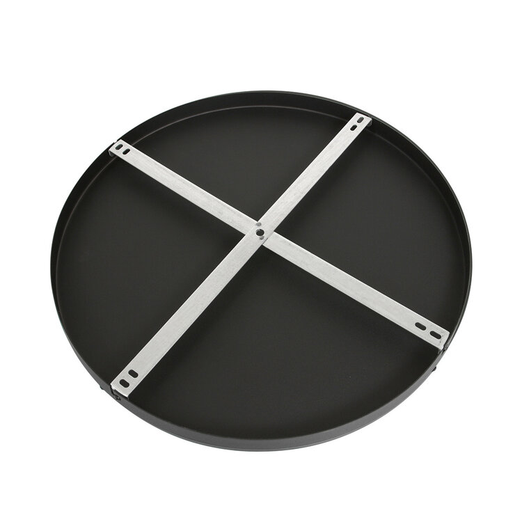 Plafondplaat Zwart Rond Ø 50cm Incl. Ophangbeugel I15300S