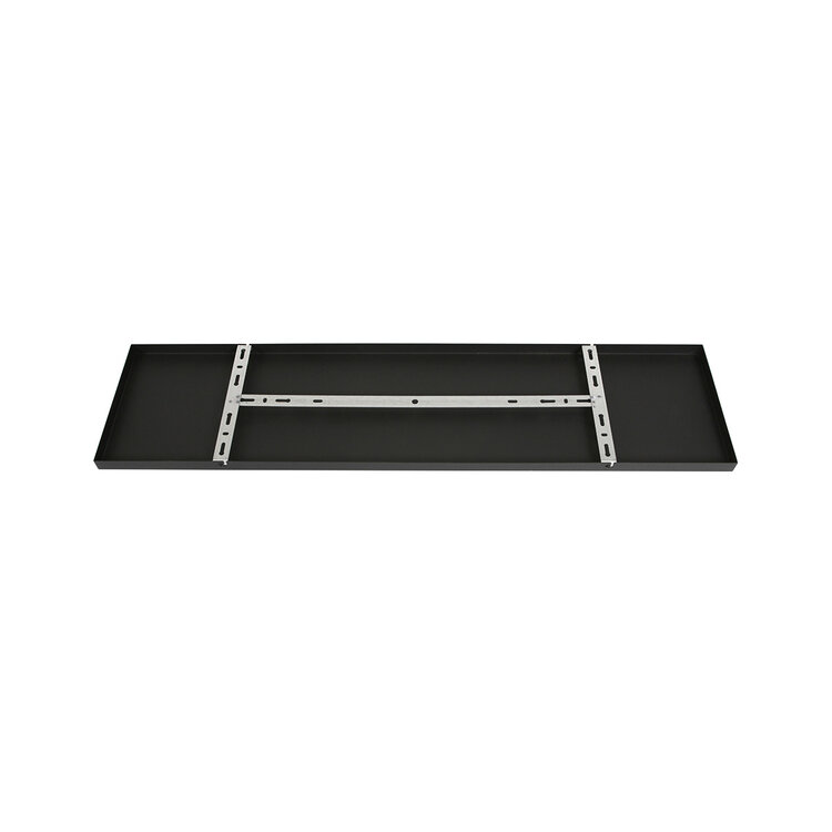 Plafondplaat Zwart Rechthoek 100 x 25 x 2,5 cm Incl. Ophangbeugel I15296S