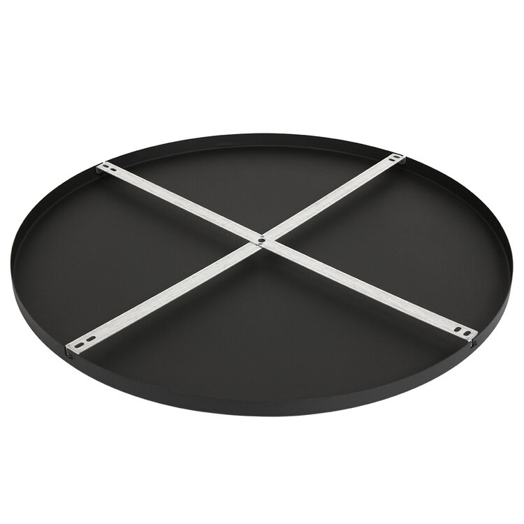 Plafondplaat Zwart Rond Ø 70cm Incl. Ophangbeugel I15301S