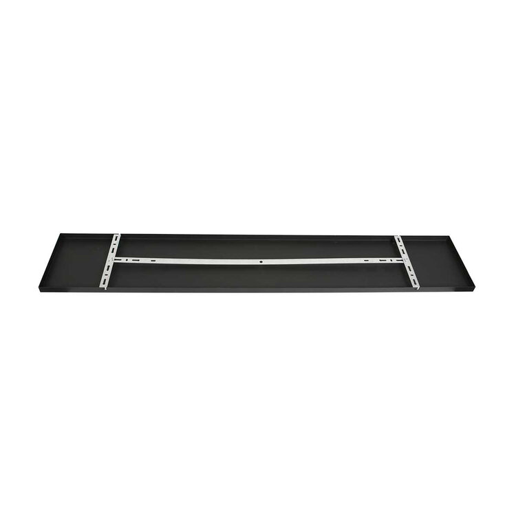 Plafondplaat Zwart Rechthoek 140 x 25 x 2,5 cm Incl. Ophangbeugel I15297S