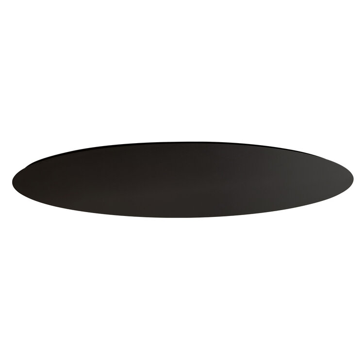 Plafondplaat Zwart Ovaal 120 x 40 x 3 cm Incl. Ophangbeugel I15428S