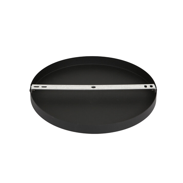 Plafondplaat Zwart Rond Ø 30cm Incl. Ophangbeugel I15299S