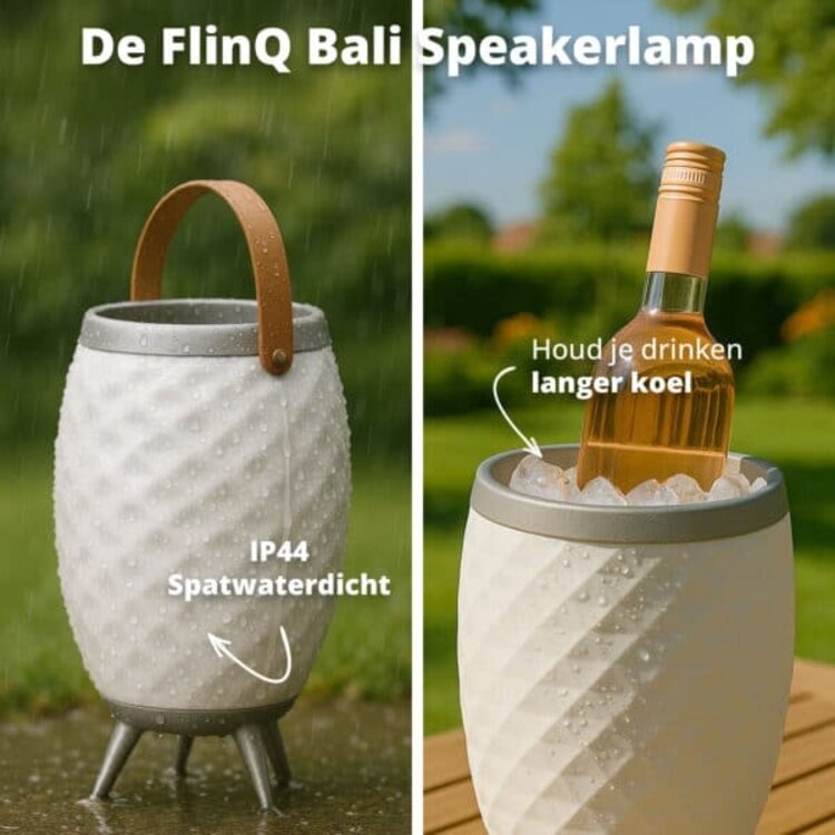 Flinq Draadloze Speakerlamp & Wijnkoeler Bali XL