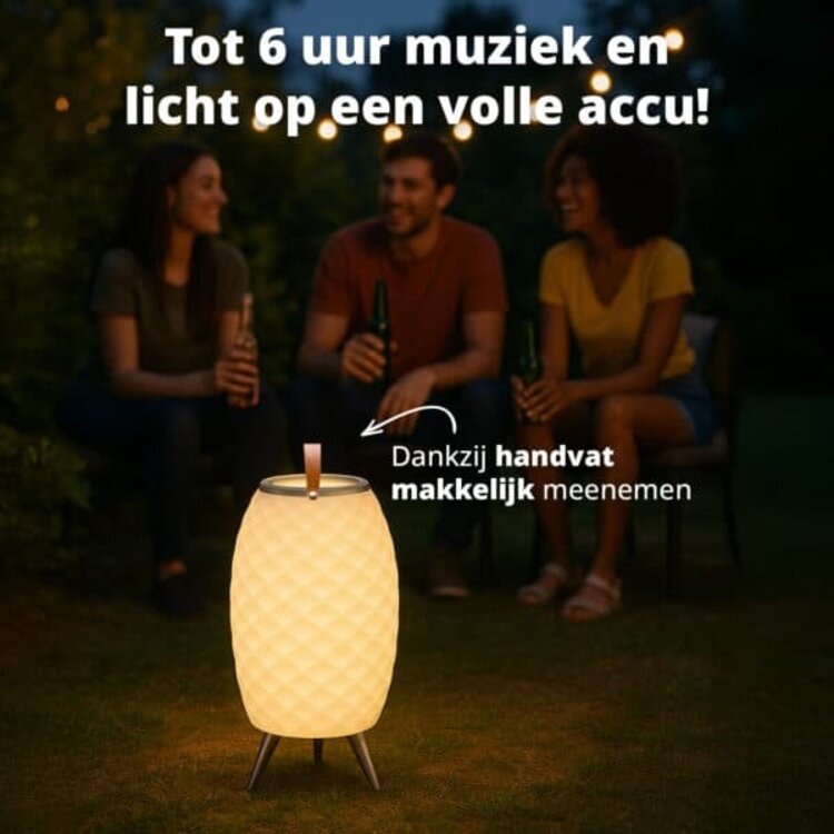 Flinq Draadloze Speakerlamp & Wijnkoeler Bali XL
