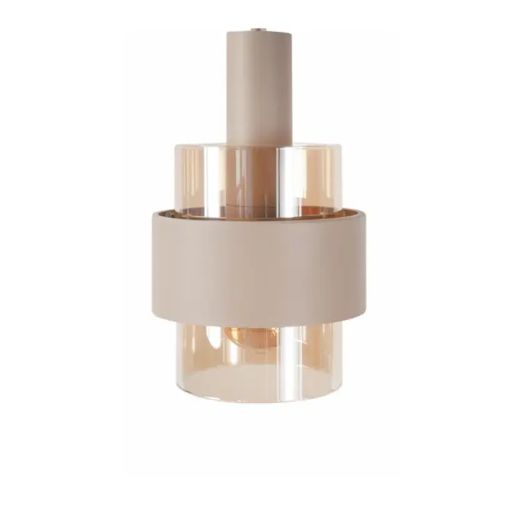 Highlight Hanglamp Marrone Beige/Amber Ovaal 7-lichts