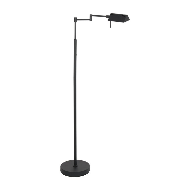 Mexlite Oplaadbare Vloerlamp GlowGo Zwart Verstelbaar incl Accu 4603ZW