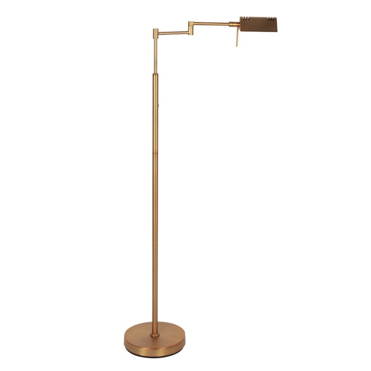 Mexlite Oplaadbare Vloerlamp GlowGo Brons Verstelbaar incl Dimmer 4603BR