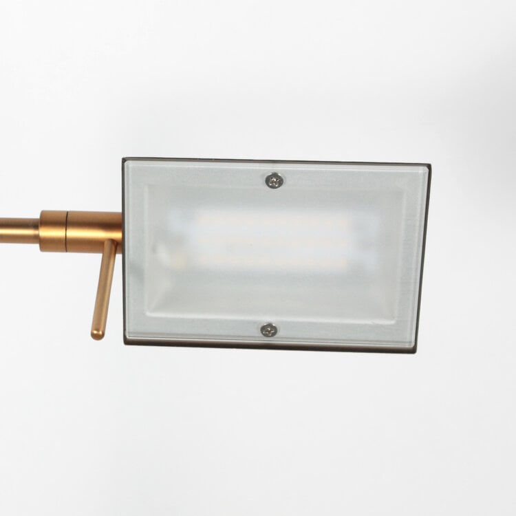 Mexlite Oplaadbare Vloerlamp GlowGo Brons Verstelbaar incl Dimmer 4603BR