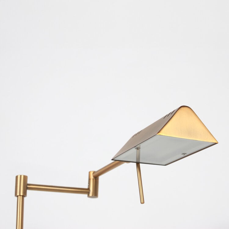 Mexlite Oplaadbare Vloerlamp GlowGo Brons Verstelbaar incl Dimmer 4603BR