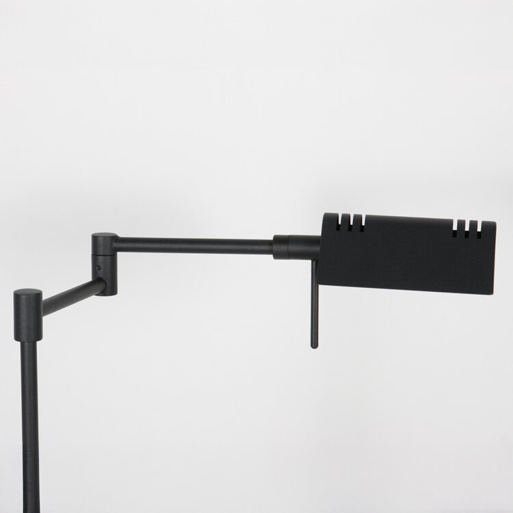 Mexlite Oplaadbare Vloerlamp GlowGo Zwart Verstelbaar incl Accu 4603ZW