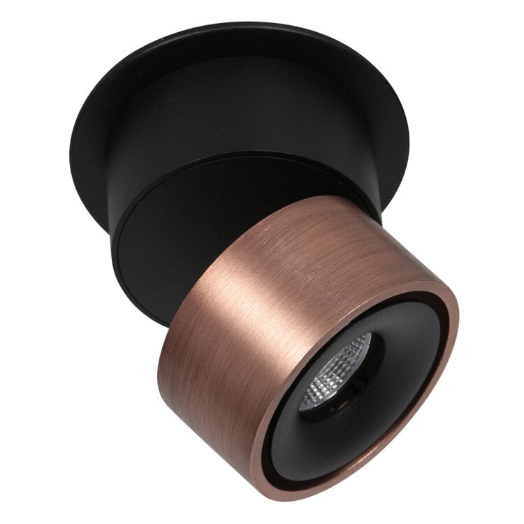 Mexlite Spot Fez Zwart - Brons 1 lichts 8 Watt Dimbaar