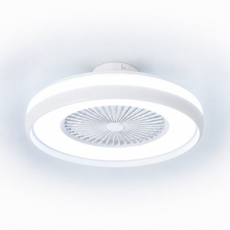 Freelight Plafondventilator Ventola Wit Ø 60cm incl. Remote & App