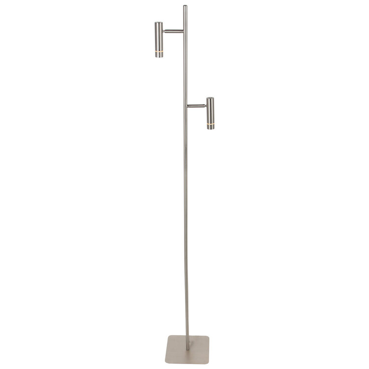 Steinhauer Vloerlamp Volari Staal 5Watt Dim to Warm 2 Lichts 4711ST
