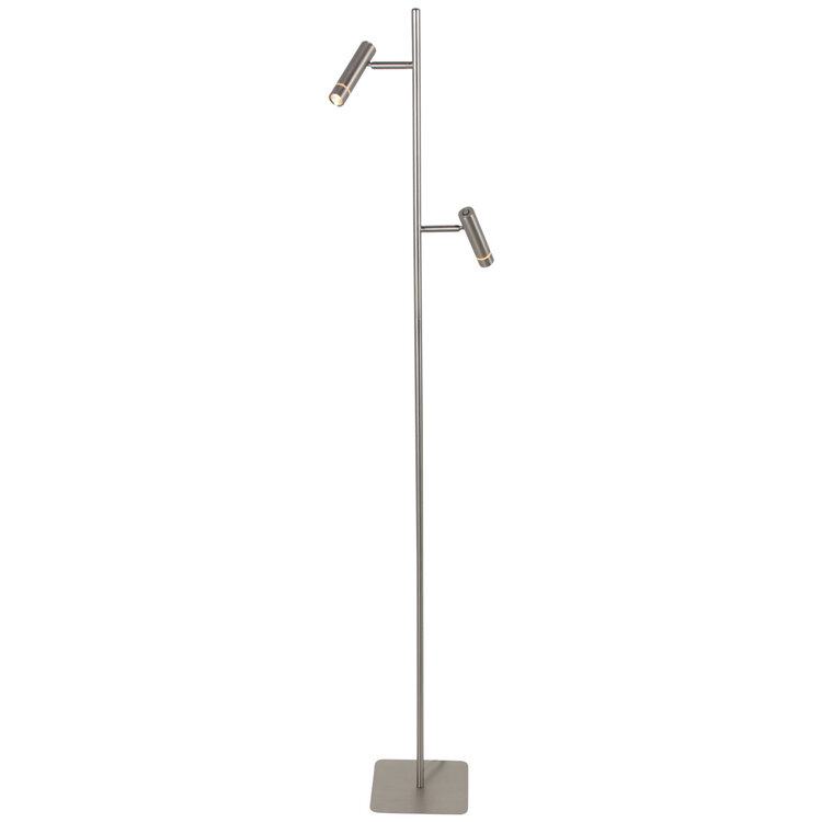 Steinhauer Vloerlamp Volari Staal 5Watt Dim to Warm 2 Lichts 4711ST