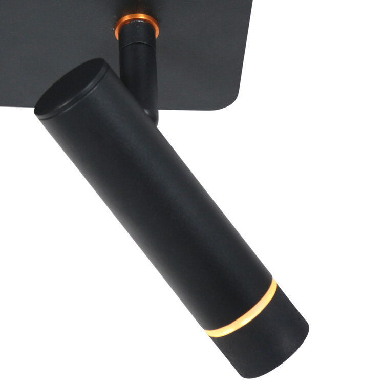 Steinhauer Wandlamp Volari Zwart Dim to Warm 2 Lichts 4713ZW