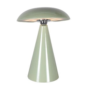 Anne Light Oplaadbare Tafellamp Mush Glanzend Groen 3 Watt Ø 15cm