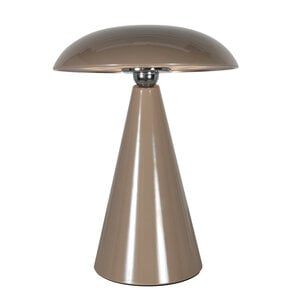 Anne Light Oplaadbare Tafellamp Mush Glanzend Bruin 3 Watt Ø 15cm