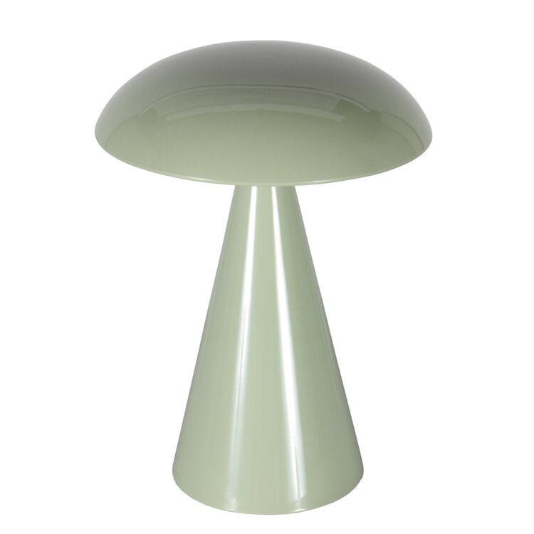 Anne Light Anne Light Oplaadbare Tafellamp Mush Glanzend Groen 3 Watt Ø 15cm