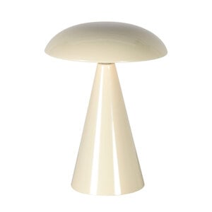 Anne Light Oplaadbare Tafellamp Mush Glanzend Crème 3 Watt Ø 15cm