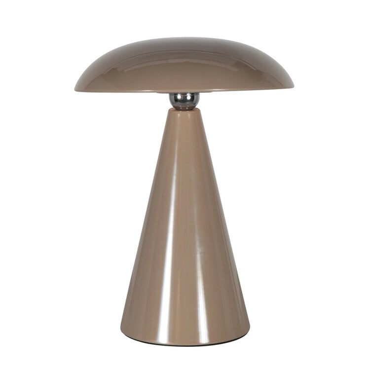 Anne Light Anne Light Oplaadbare Tafellamp Mush Glanzend Bruin 3 Watt Ø 15cm